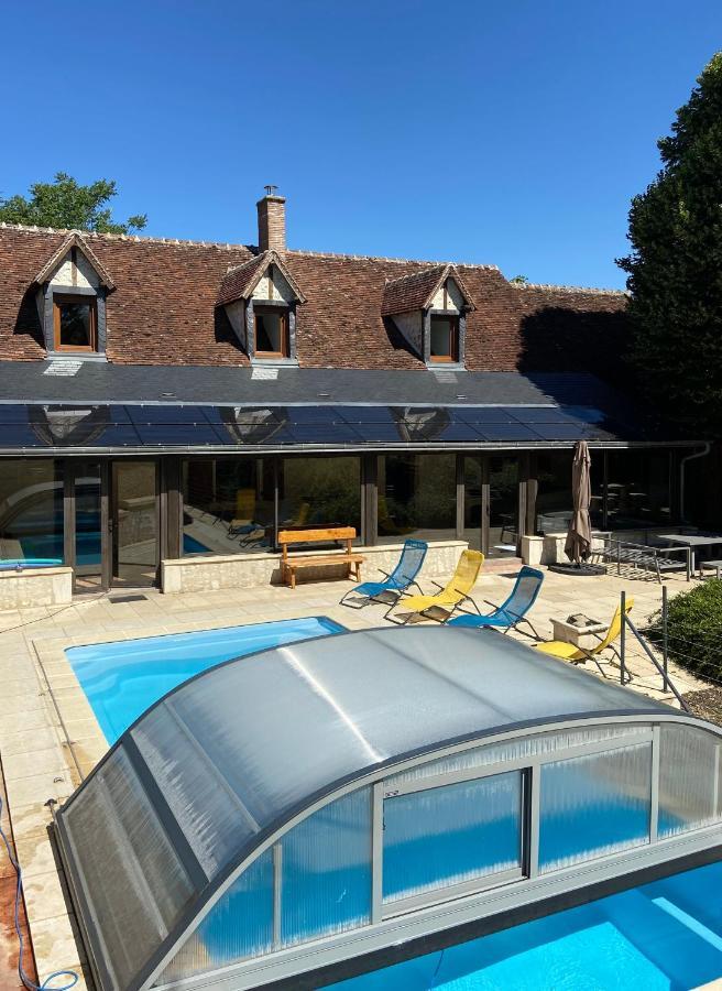 La Charmeraie : Gite De Charme, Piscine Et Spa Thésée المظهر الخارجي الصورة